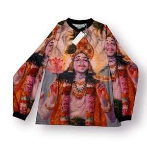 F*cking Awesome Kevin‎ Bradley Ganesh Moto Long Sleeve Mesh Shirt All Over Print